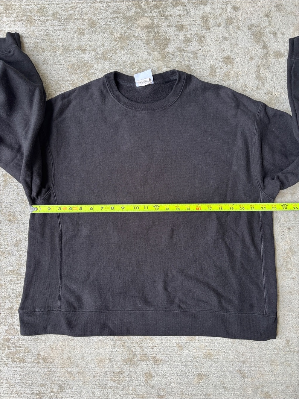 Champion Reverse Weave Men’s Crewneck Sweatshirt - Black - Picture 9 of 12